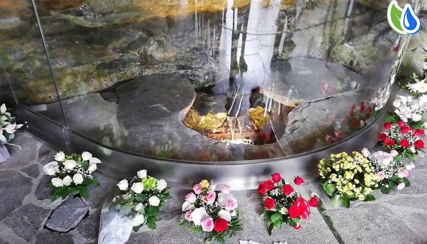 Lourdes water spring